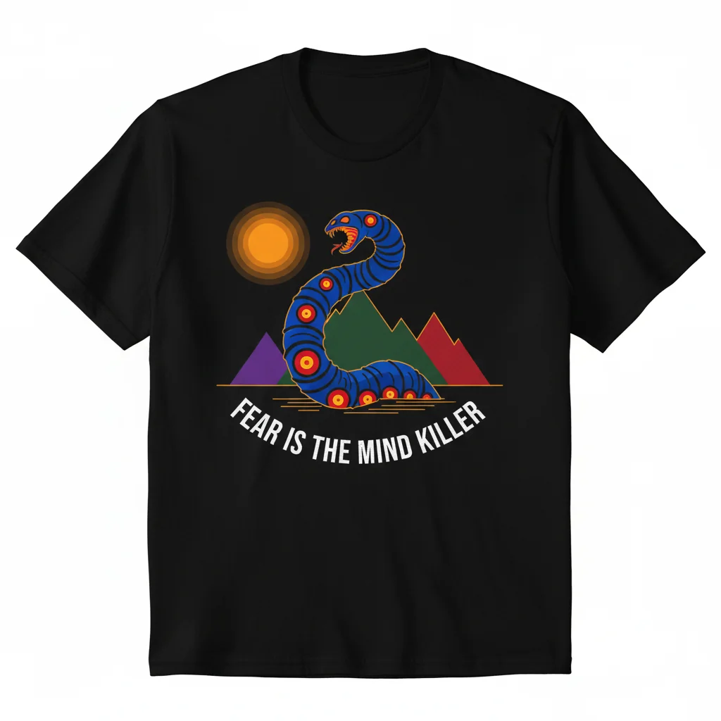Wormy Dune Fear Is The Mind Killer - Premium Durable T-Shirt