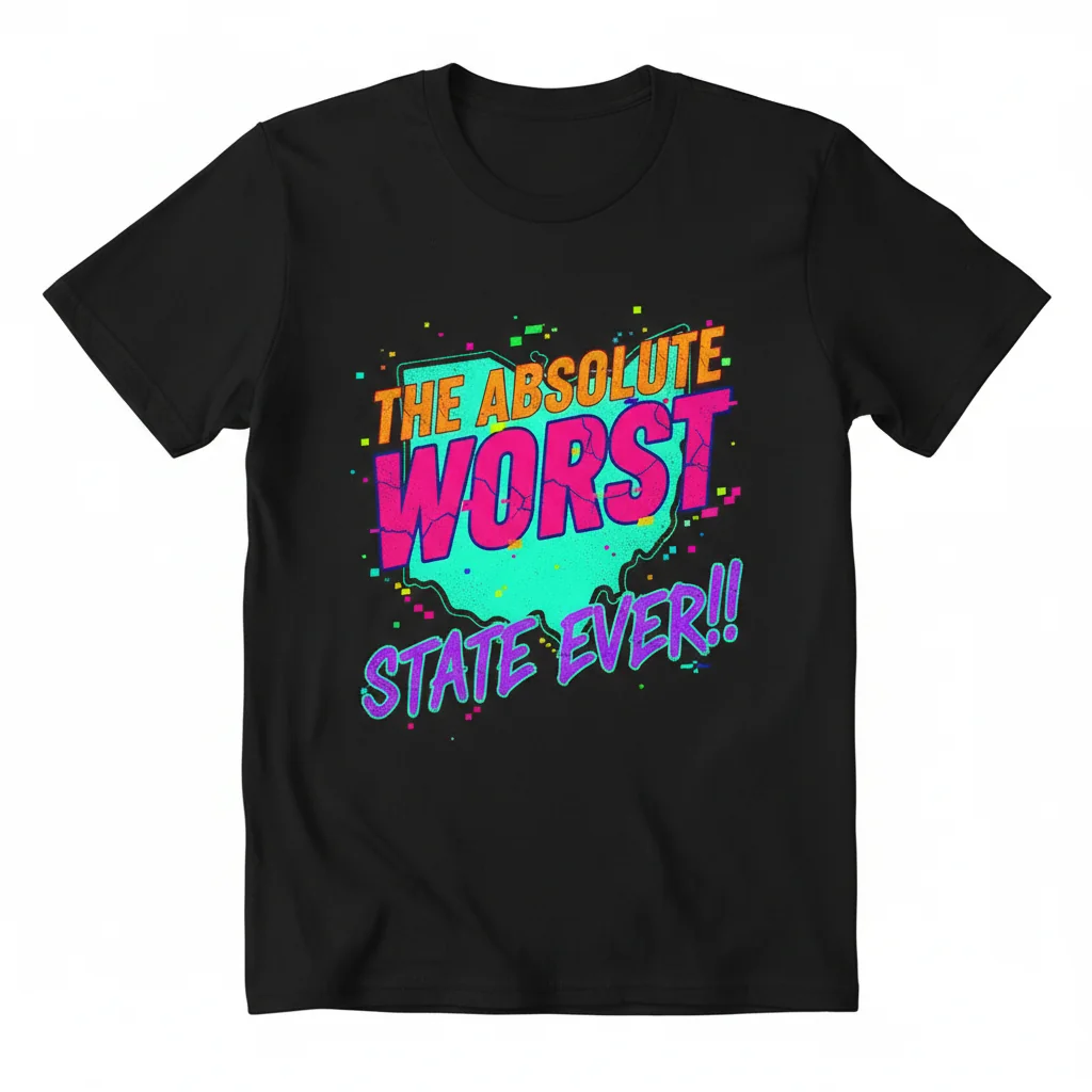 The 'Worst State Ever!!' – A Statement Tee for the Modern Explorer