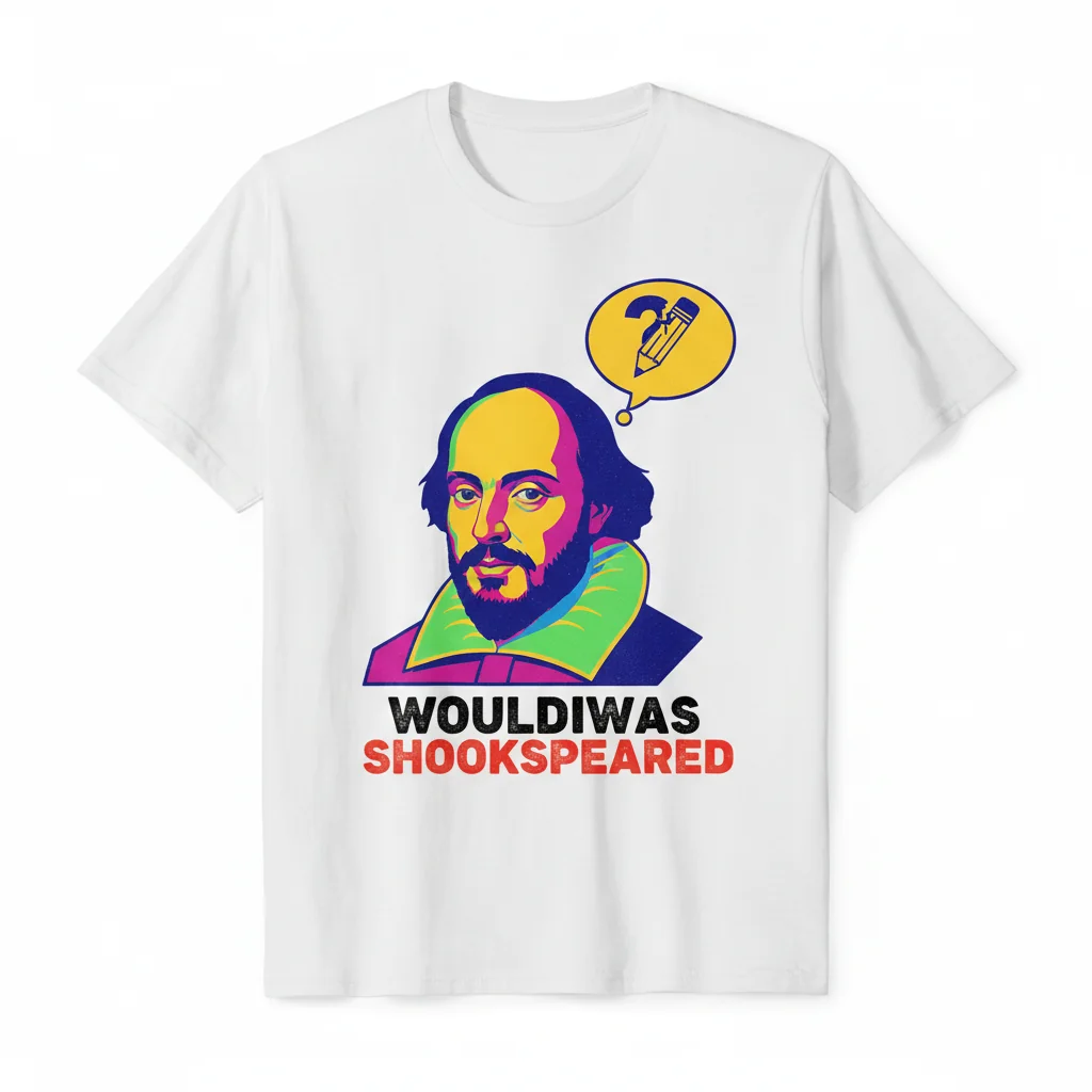 wouldiwas Shookspeared: Essential Tee for the Poetic Soul
