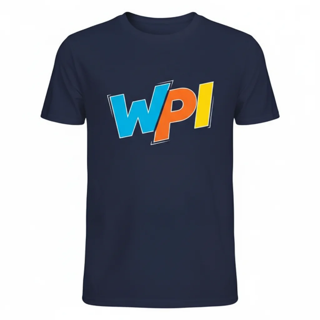 WPI Logo Essential T-Shirt - Official University Apparel