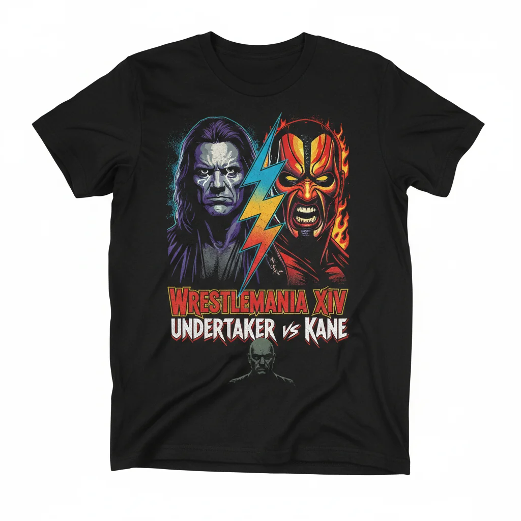 WrestleMania XIV Undertaker vs. Kane Vintage T-Shirt