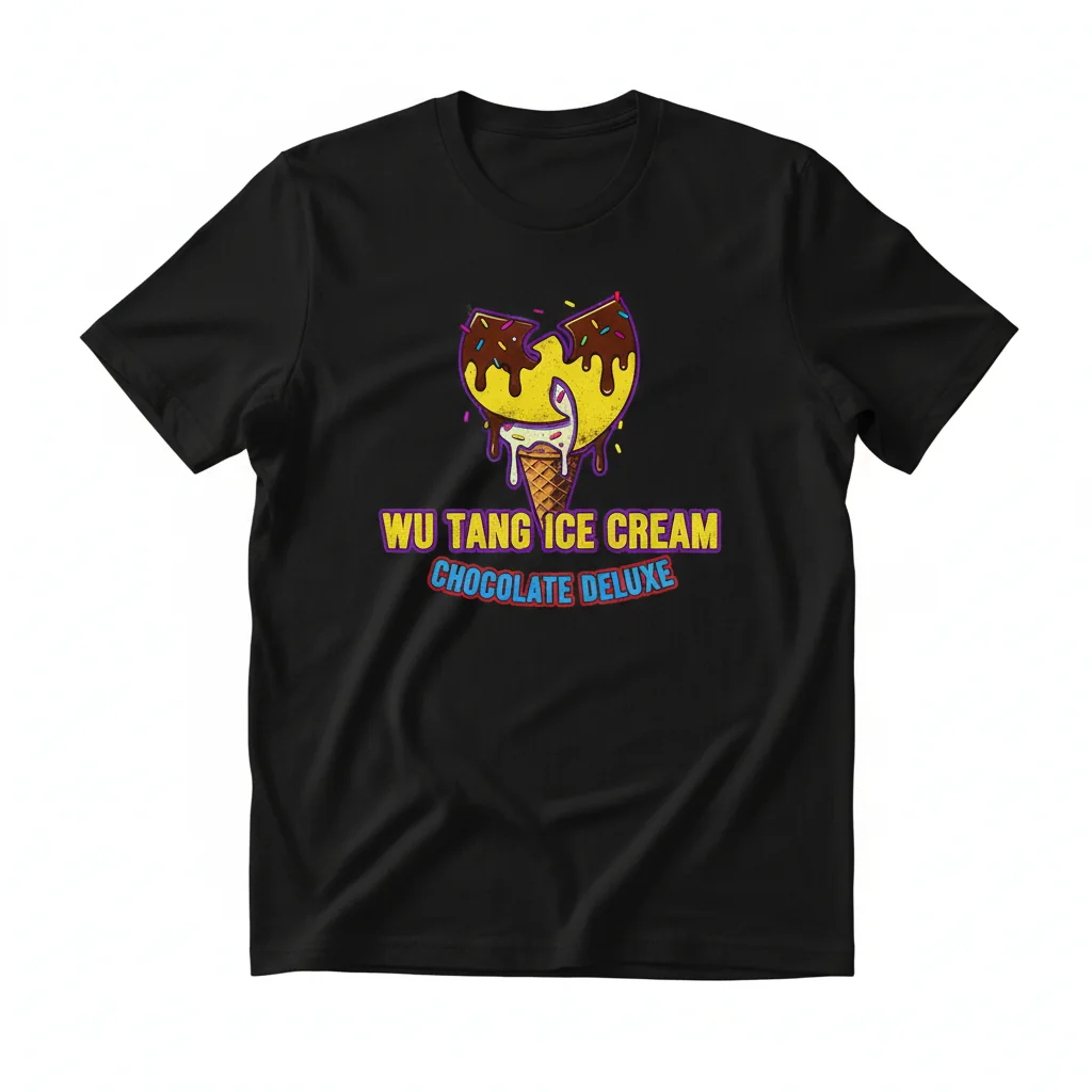 Wu Tang Ice Cream Chocolate Deluxe Shirt | Unisex Hip Hop Graphic Tee | Premium Cotton Streetwear