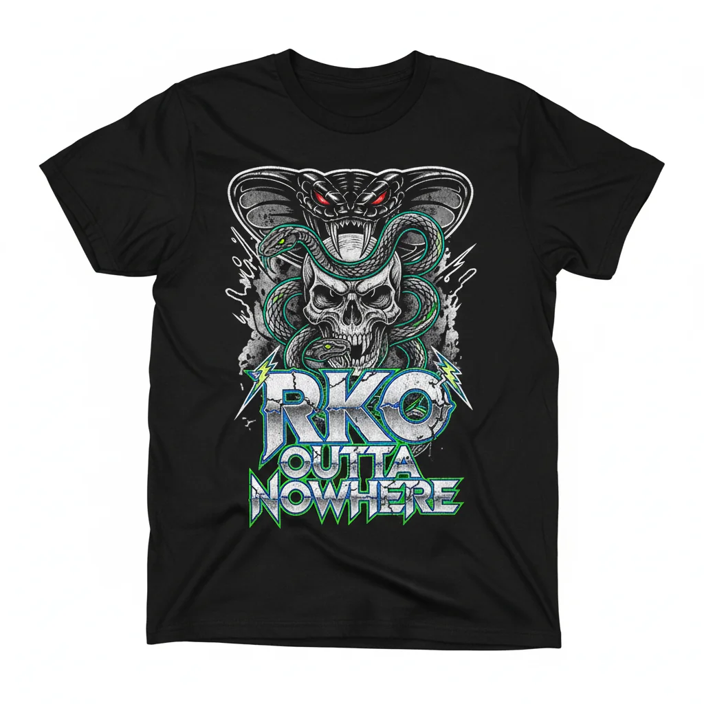 Randy Orton RKO Viper Metal Graphic Tee - Durable & Fade-Resistant WWE Shirt