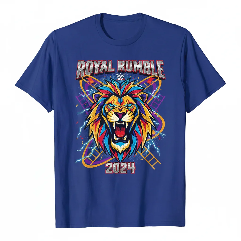 WWE The Official Royal Rumble Poster T-Shirt - Premium Cotton Tee