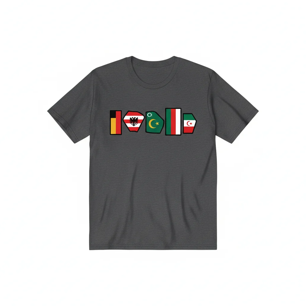 WWI Central Powers Flags T-Shirt - Essential Historical Apparel