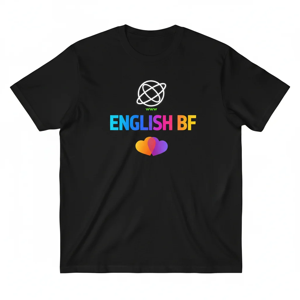 Embrace the 'www English BF' Oversized Essential T-Shirt