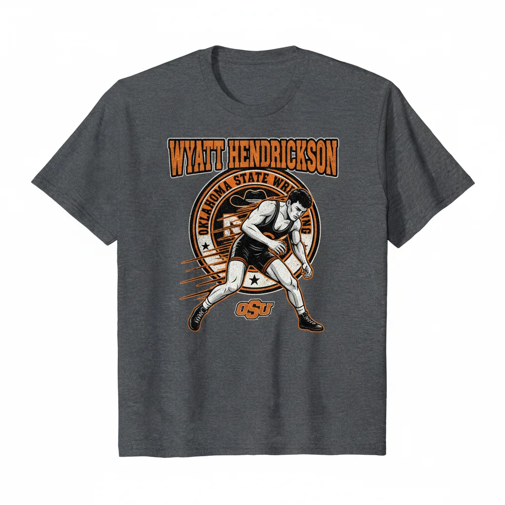 Wyatt Hendrickson Oklahoma State Wrestling Graphic T-Shirt