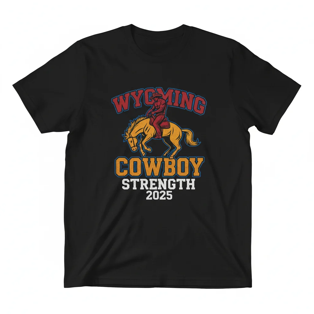 2025 Wyoming Cowboy Strength Tee