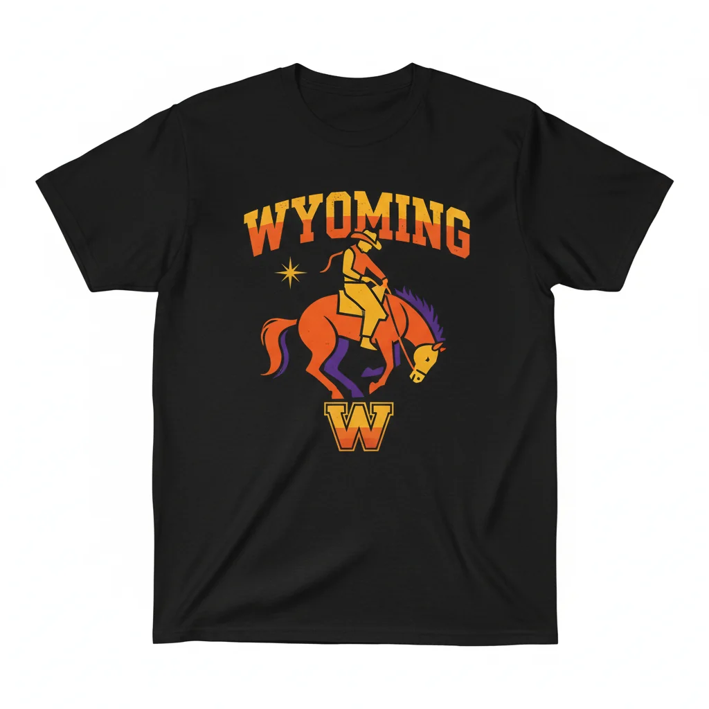 Wyoming Cowboys: Spirit of the West Silhouette Tee