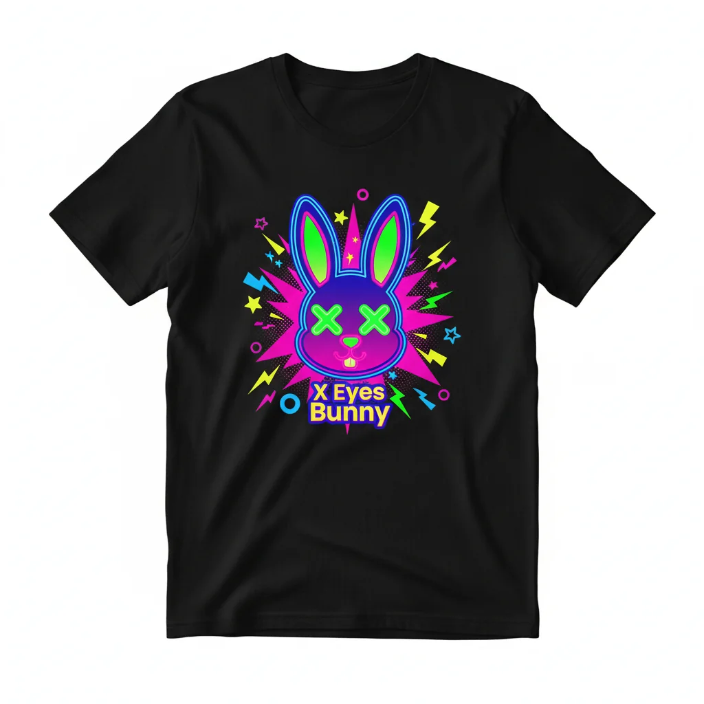 X Eyes Bunny Tee: Street-Ready Vibe