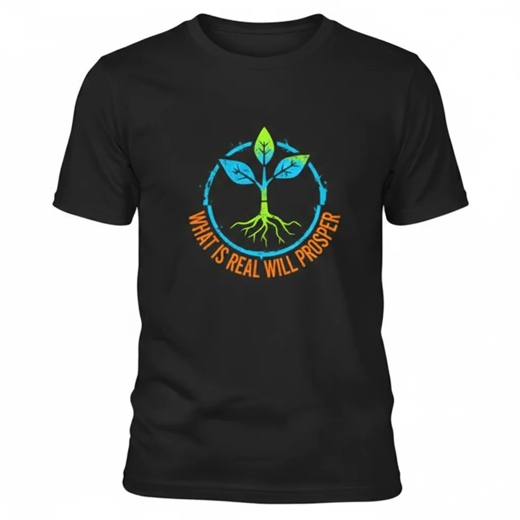 X "What is Real Will Prosper" Essential T-Shirt – Premium Unisex Graphic Tee
