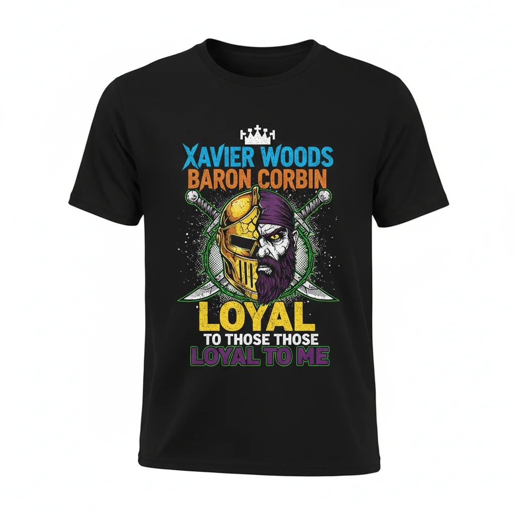 Xavier Woods & Baron Corbin 'Loyal To Those Loyal To Me' Premium Cotton T-Shirt
