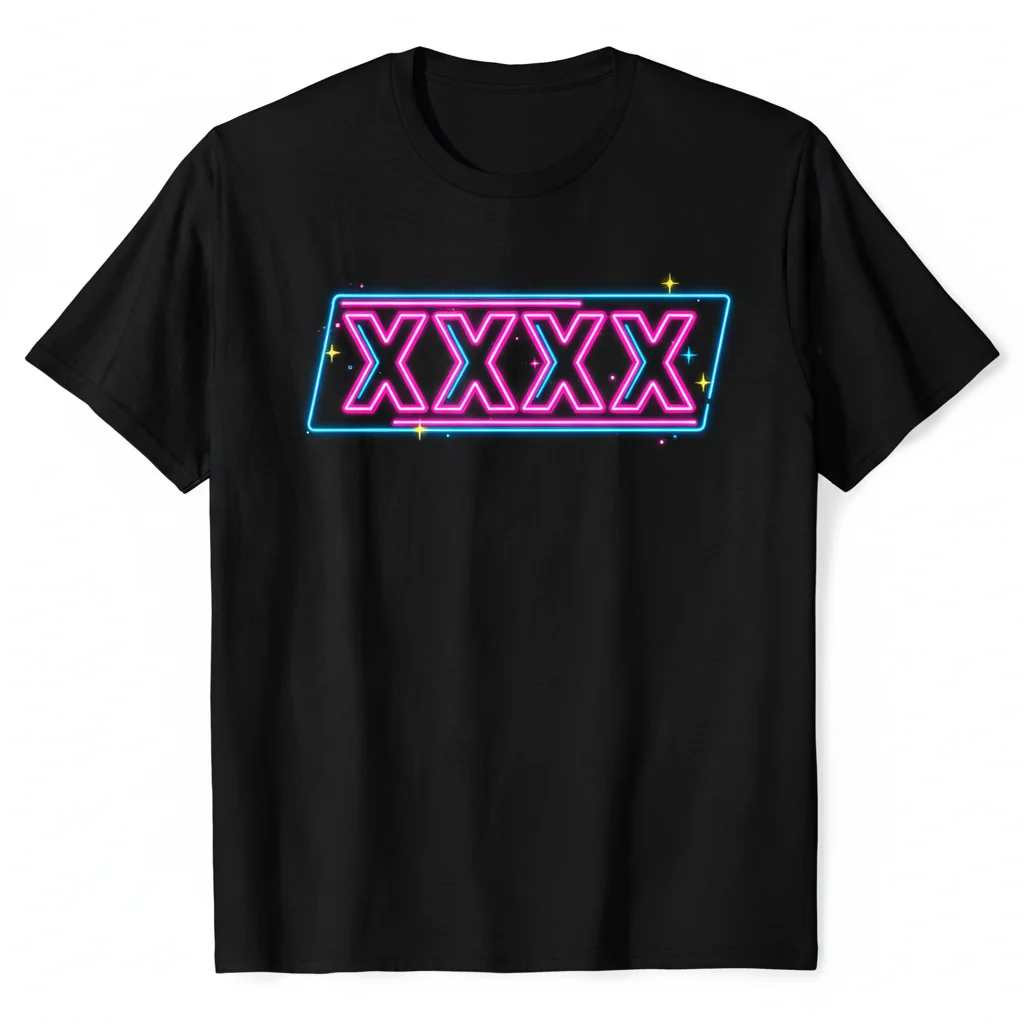 XXXX Essential Black Text T-Shirt – Durable, Pre-Shrunk & Fade-Resistant