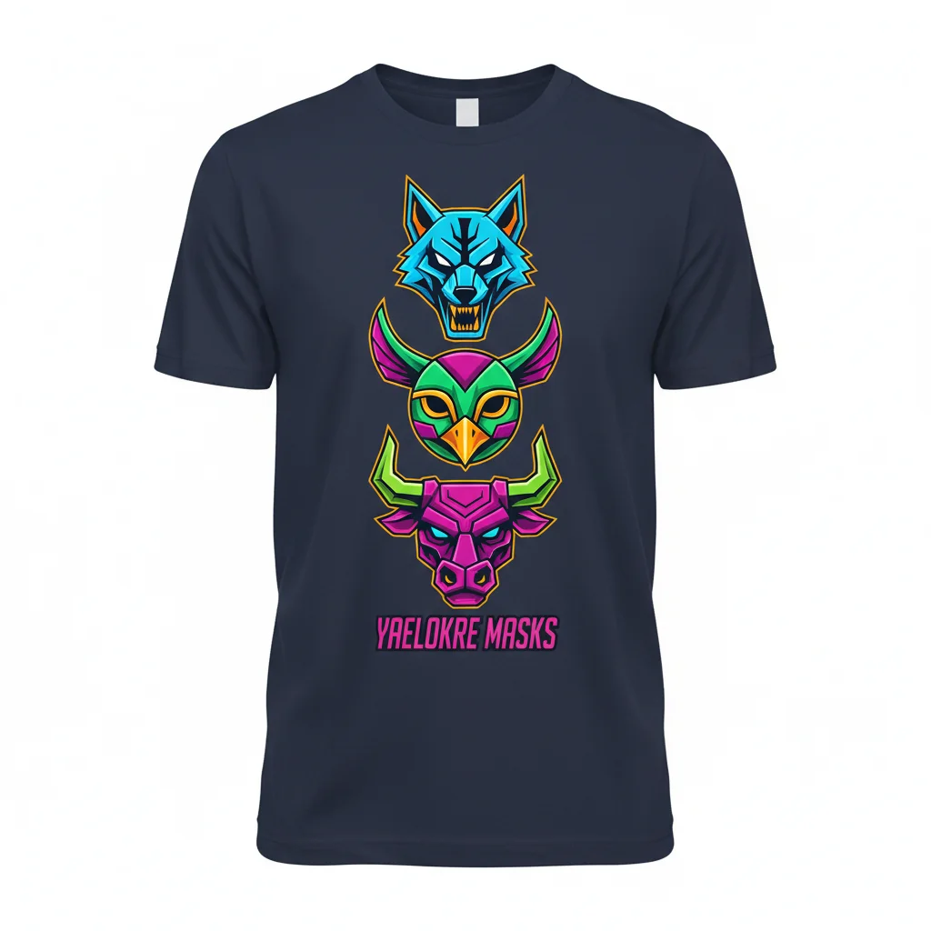 Yaelokre Masks Essential T-Shirt – Premium 100% Cotton Graphic Tee