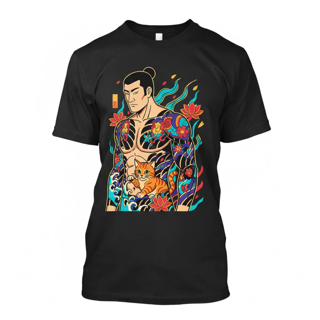 Yakuza Tattooed Kitten Essential T-Shirt – Unique Graphic Tee