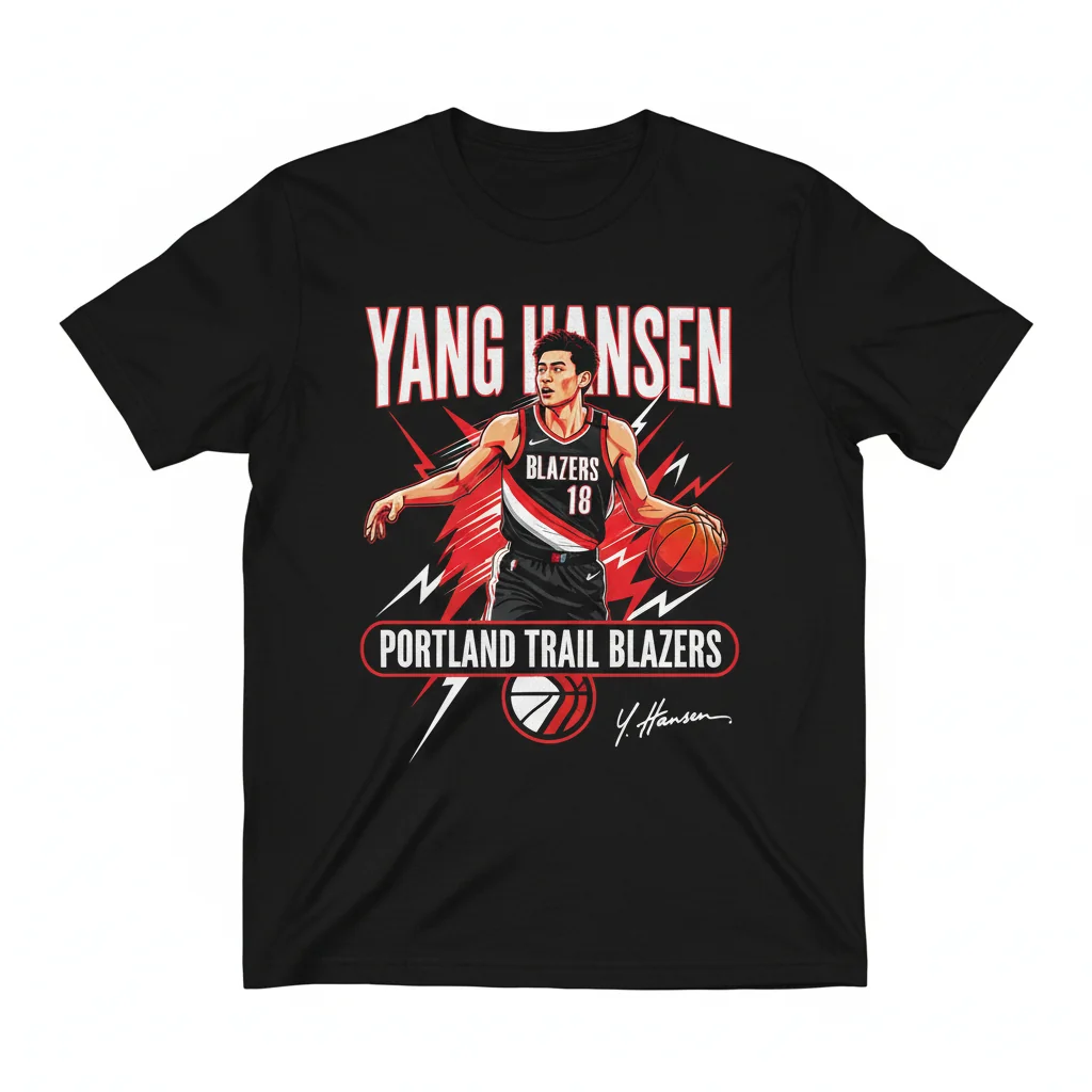 Yang Hansen Signature Trail Blazers Tee – Portland Vibe
