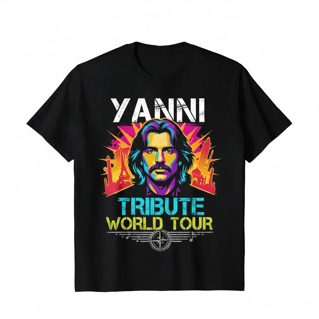 Yanni Tribute World Tour Shirt | Vintage Style Concert Tee for Music Fans