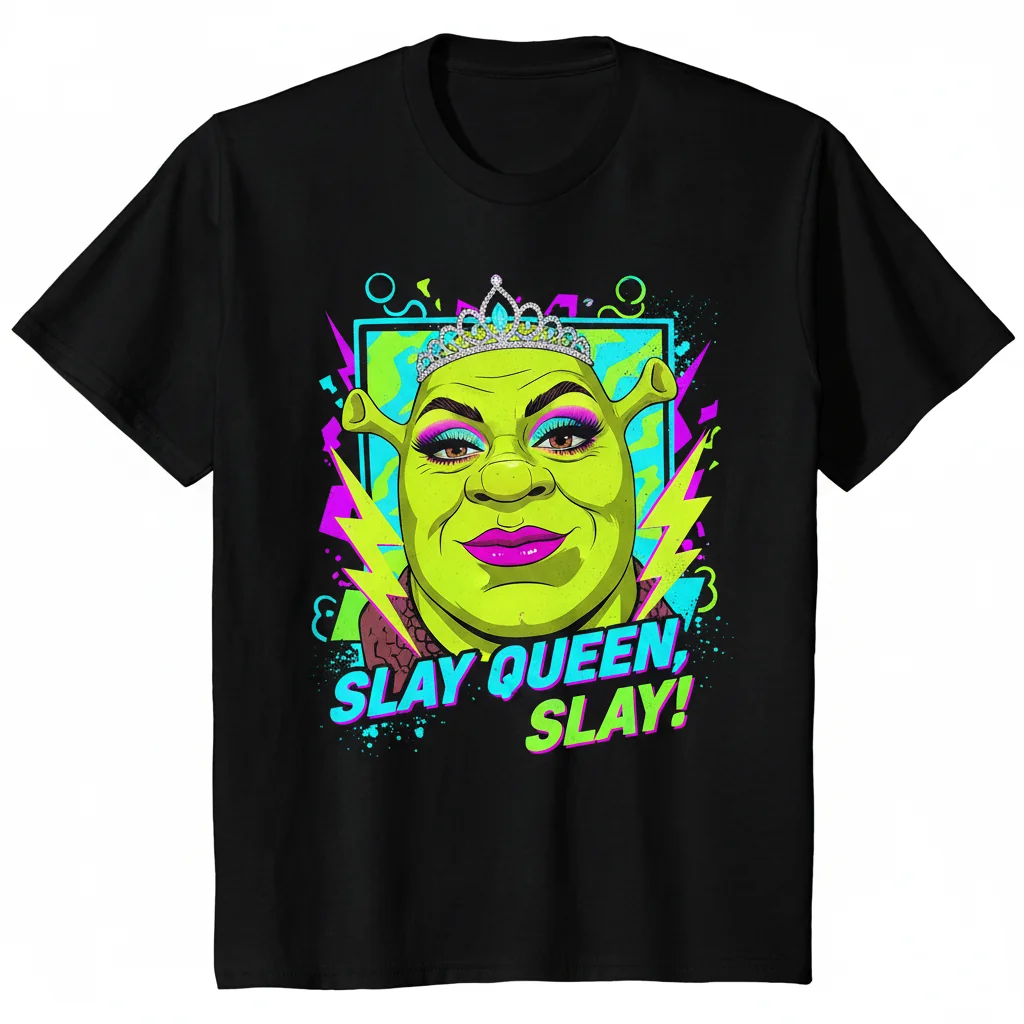 Yassified Shrek: Unleash Your Inner Ogre Meme Tee