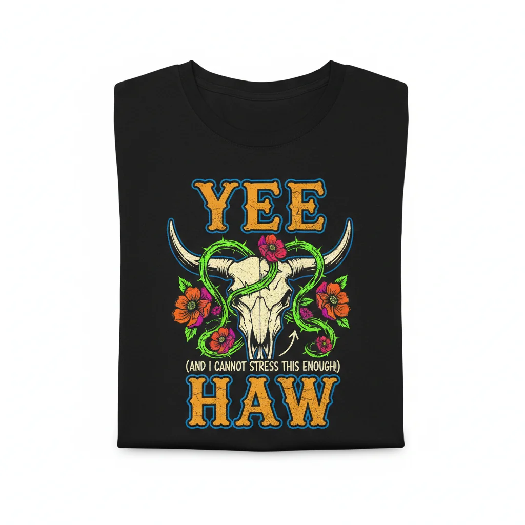 Yee Haw Essential T-Shirt - Premium Cotton, Comfortable Fit