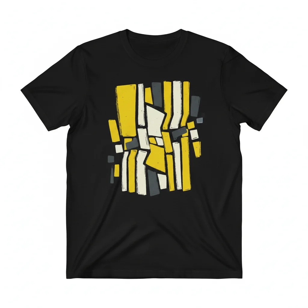 Coastal Chic Yellow White Vertical Stripes Unisex T-Shirt