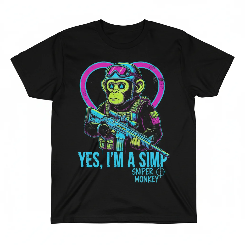 Yes, I'm a Simp Sniper Monkey: A Meme Reimagined Essential Tee