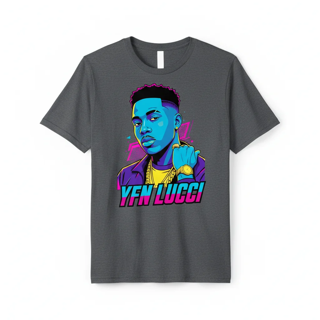 YFN Lucci Essential T-Shirt – Premium Ring-Spun Cotton Tee | Official Merch Style