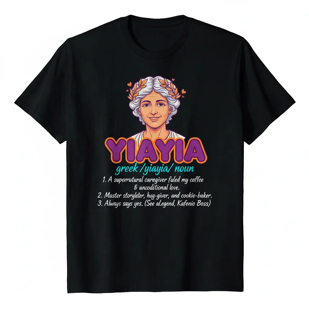 Yiayia Definition Greek Grandmother Essential T-Shirt - Ultimate Comfort & Durability