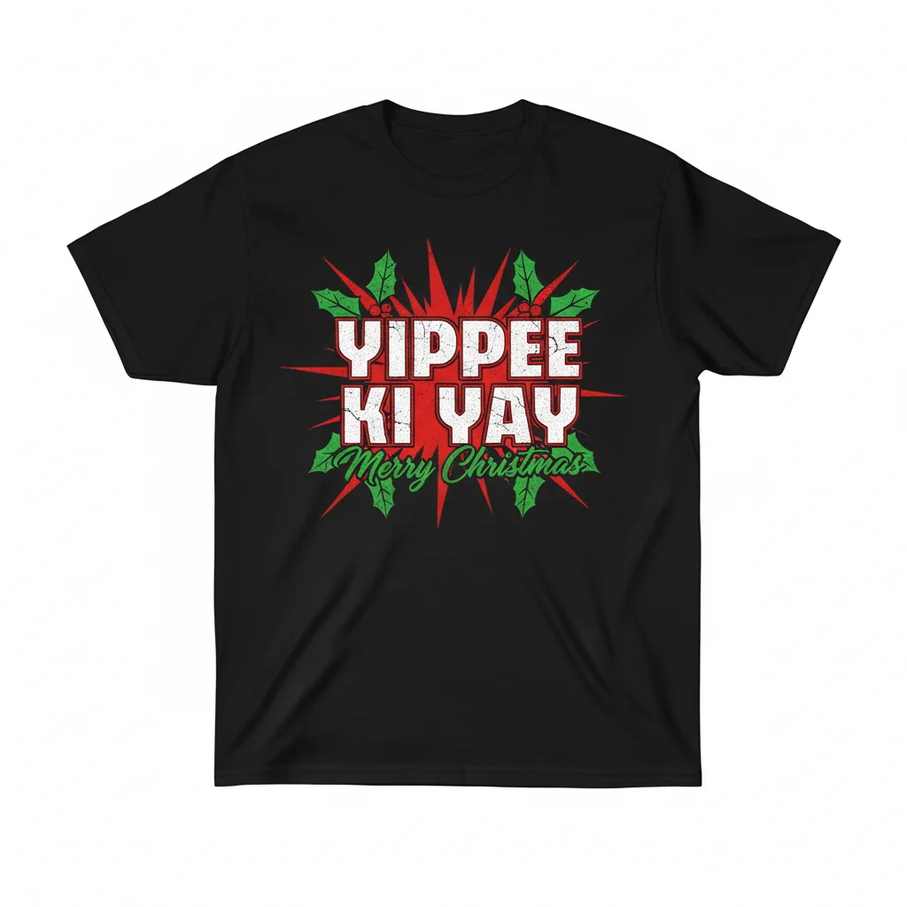 Yippee Ki Yay Die Hard Christmas Shirt - Ultra-Durable & Fade-Resistant