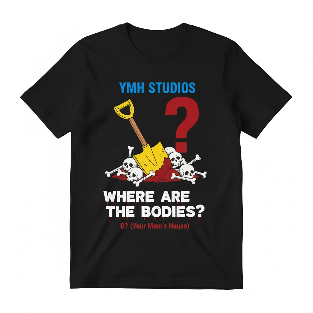 YMH Studios 'Where Are The Bodies' Art Tee