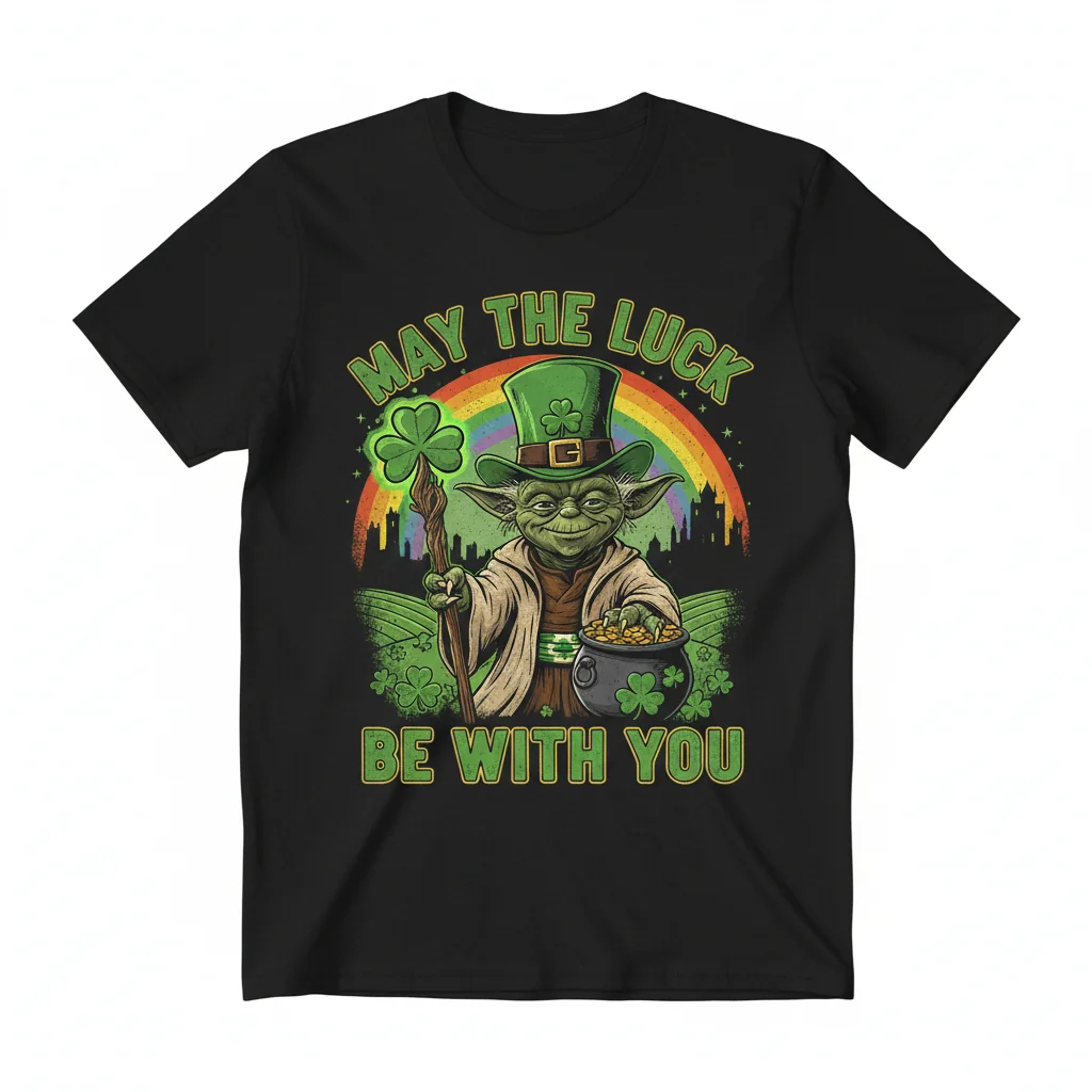 Yoda St. Patrick's Day Shirt - Lucky Jedi Master Tee