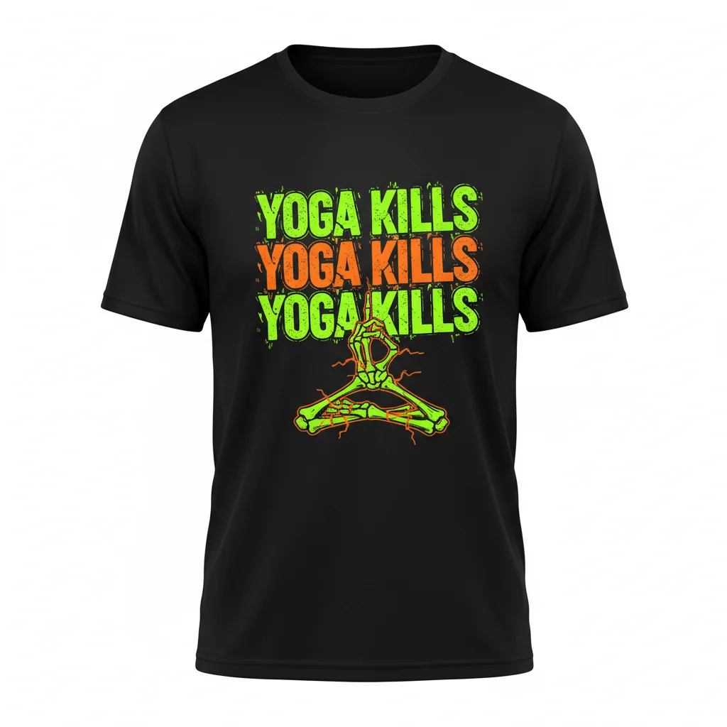 Yoga Kills Active T-Shirt – Bold Statement Tee