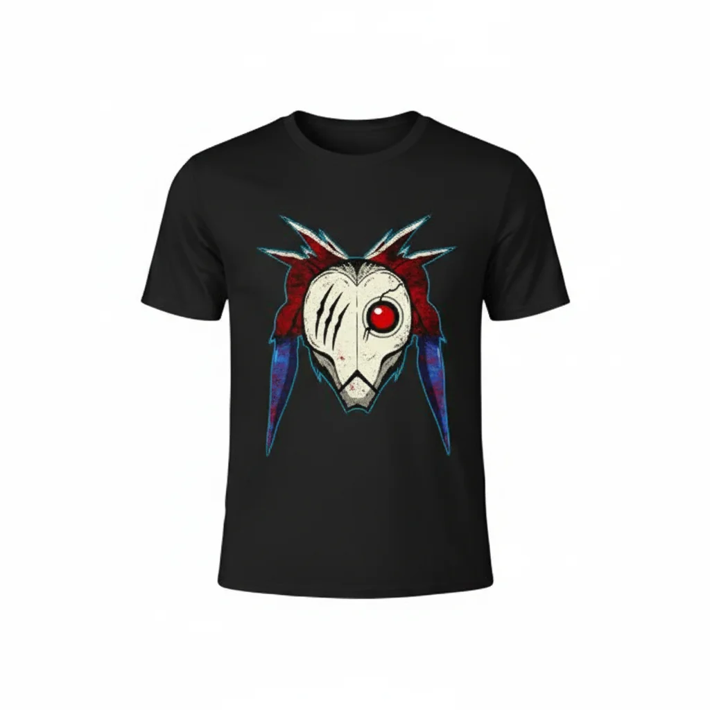 Yoshimura One-Eyed Owl Mask & Kagune – Premium Durable T-Shirt
