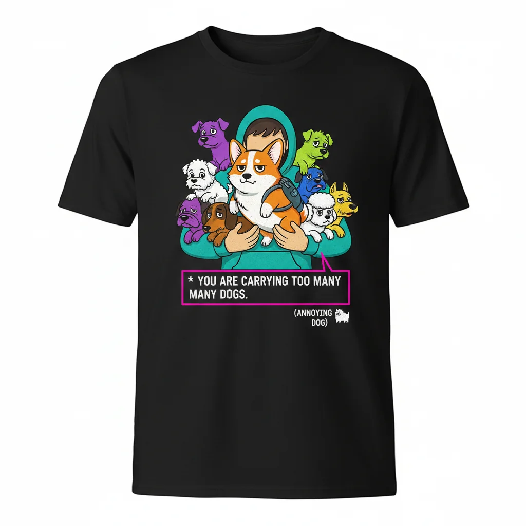 T-Shirt Premium "You Are Carrying Too Many Dogs Annoying Dog" – Conforto Duradouro