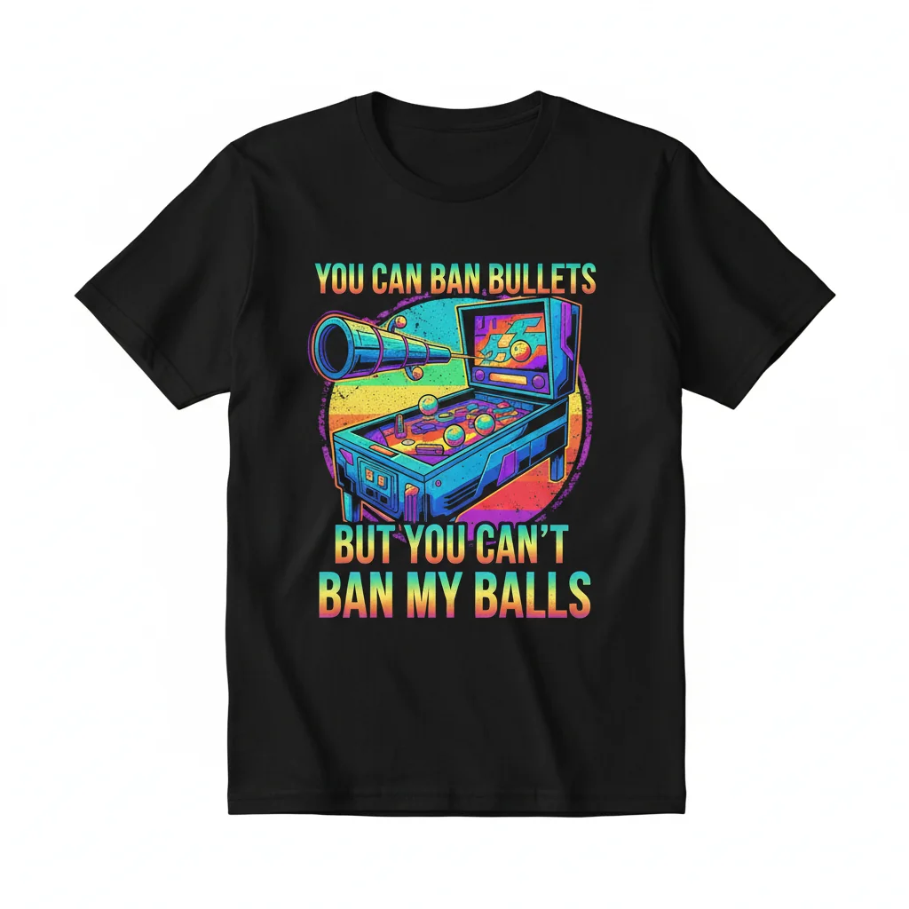 Unleash Your Boldness: "You Can't Ban My Balls" Premium Statement Tee