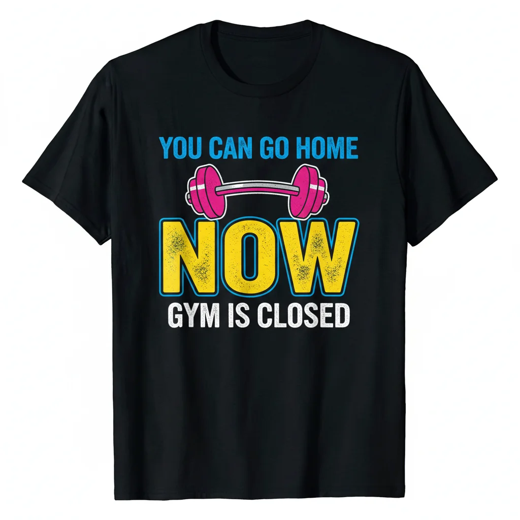 You Can Go Home Now Gym Essential T-Shirt – Workout Motivation Tee