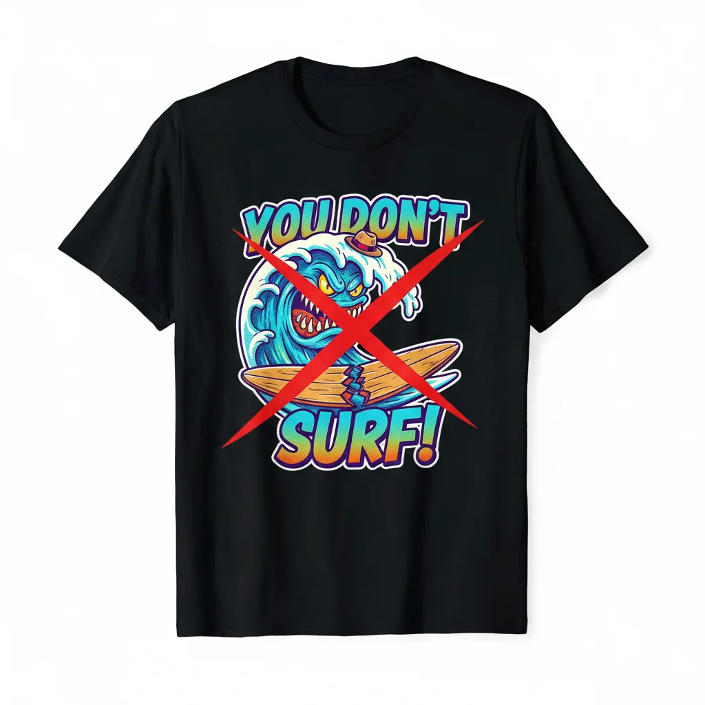 Embrace Your Vibe: The 'You Don't Surf!' Essential Tee