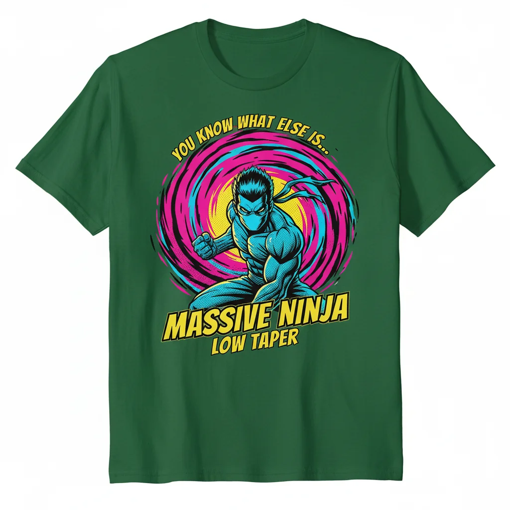 Embrace Your Inner Ninja: The Massive Low Taper Graphic Tee
