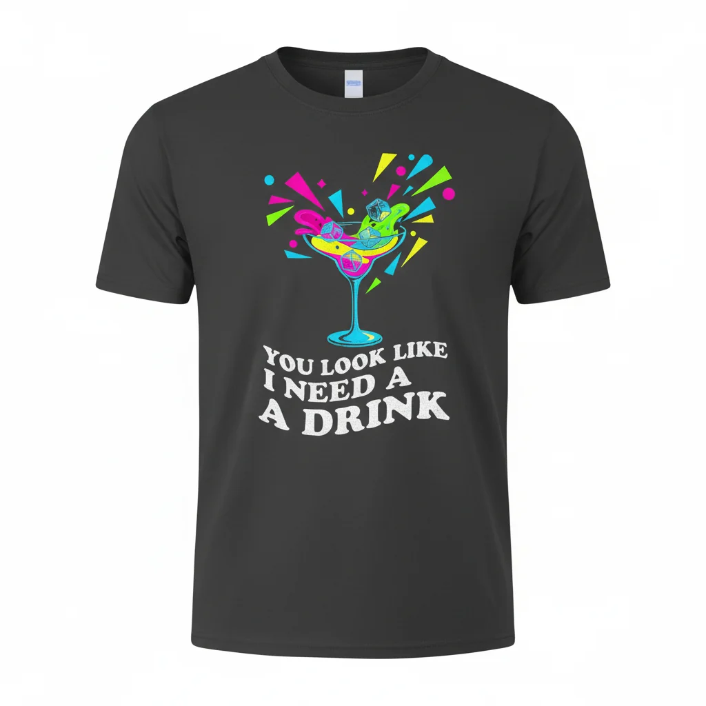 The "You Look Like I Need a Drink" Tee – Your Go-To Conversation Starter