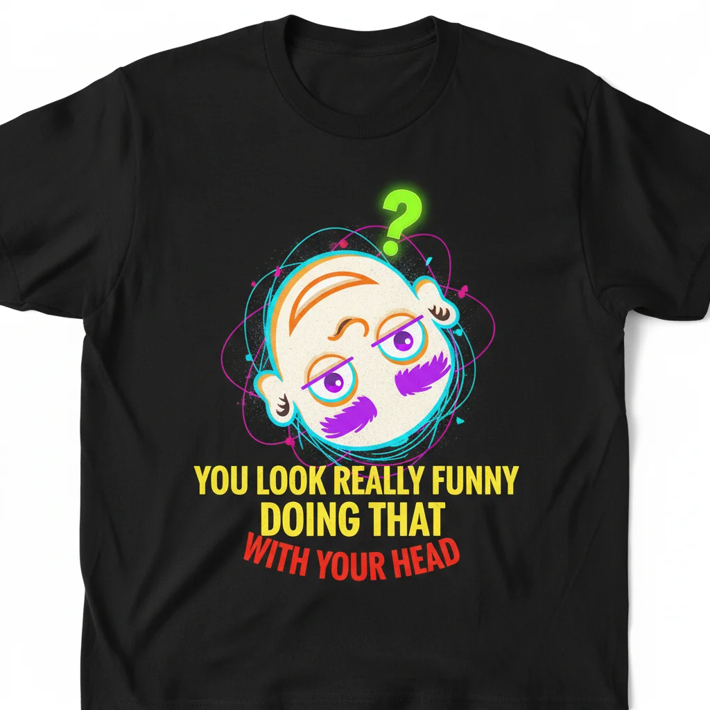 "You Look Really Funny Doing That With Your Head" T-Shirt | Funny Quote Tee