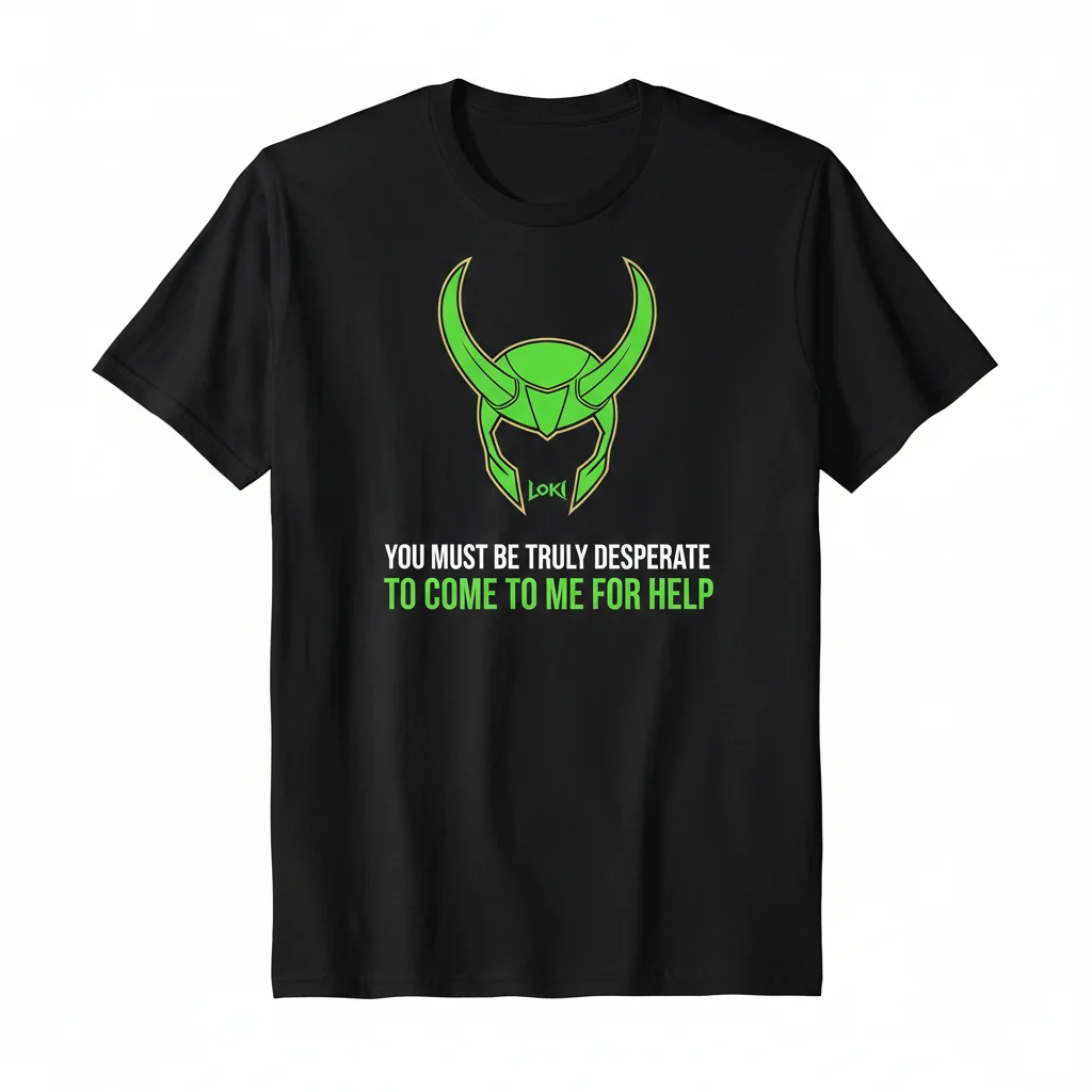Desperate Times, Iconic Style: The Loki Fan Essential T-Shirt