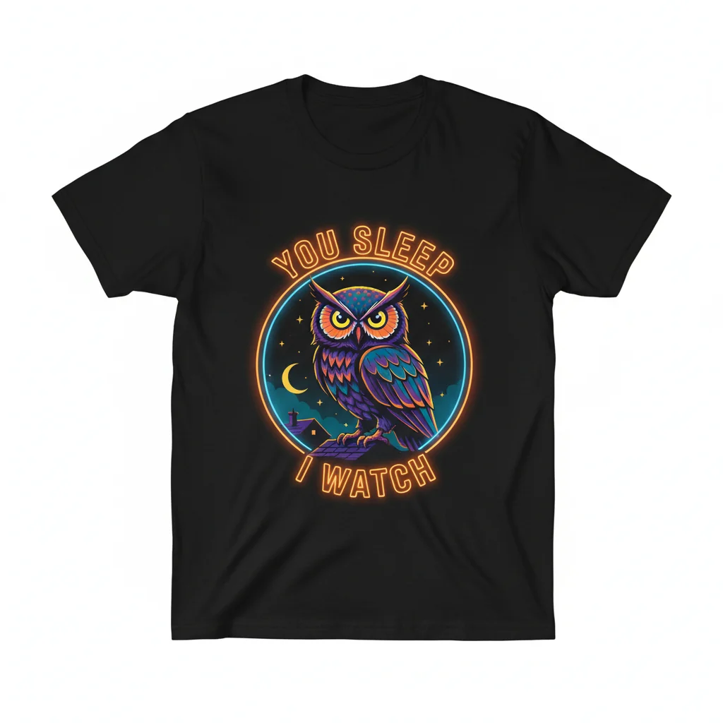 The Vigilant Spirit: "YOU SLEEP, I WATCH" Premium Tee