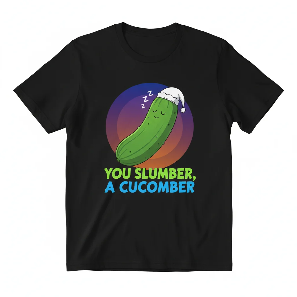 "You Slumber, A Cucumber" T-Shirt | Funny Quote Unisex Tee