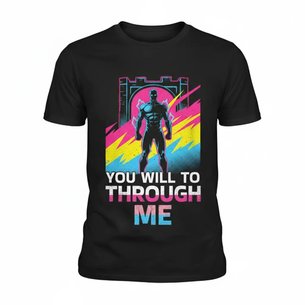 You Will Have To Go Through Me T-Shirt – Essential Premium Cotton Tee