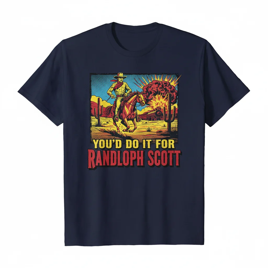 Randolph Scott Quote "You'd Do it for Him" Essential T-Shirt - Classic Film Fan Apparel