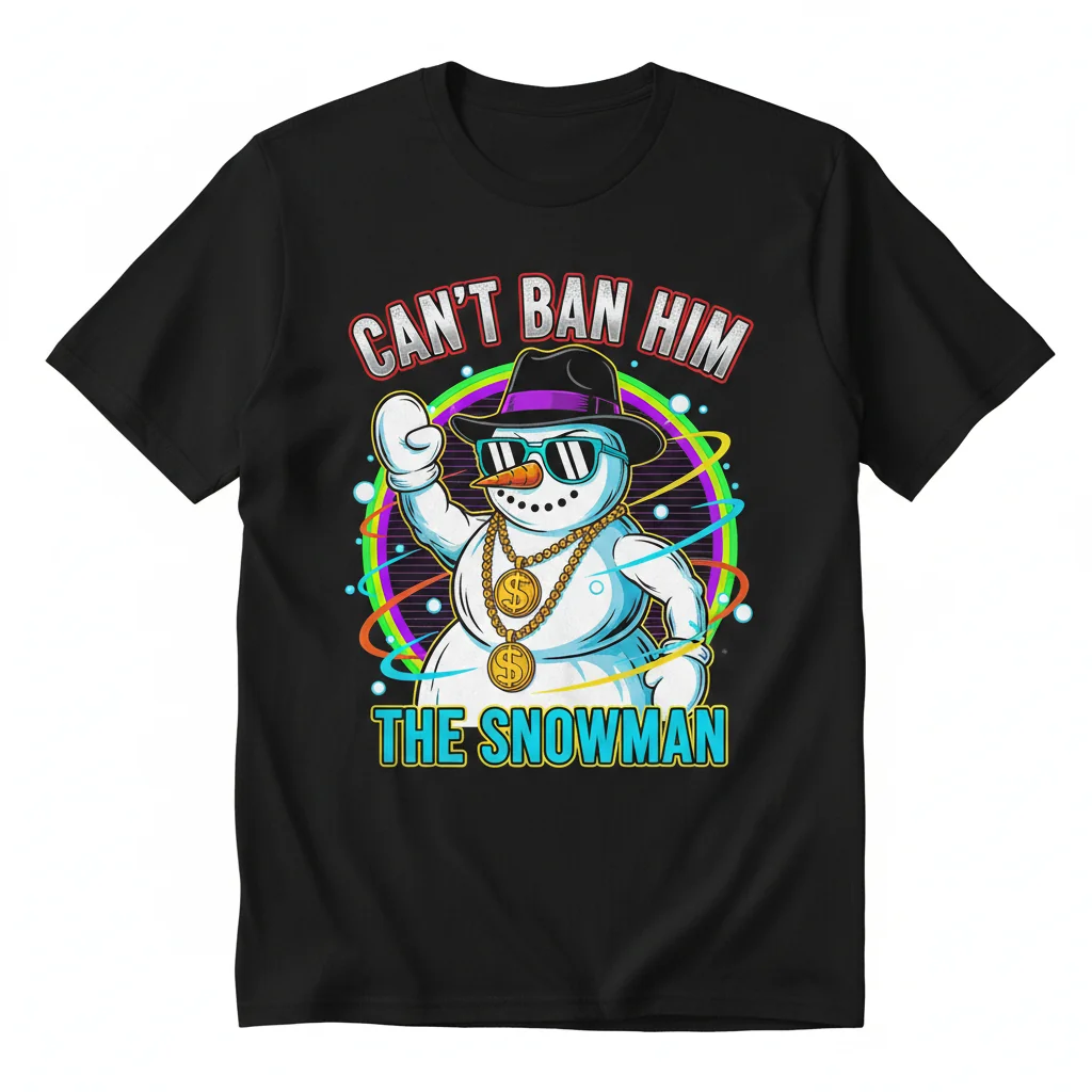 Young Jeezy Can't Ban The Snowman T-Shirt - Men's Heavyweight Black, Size S