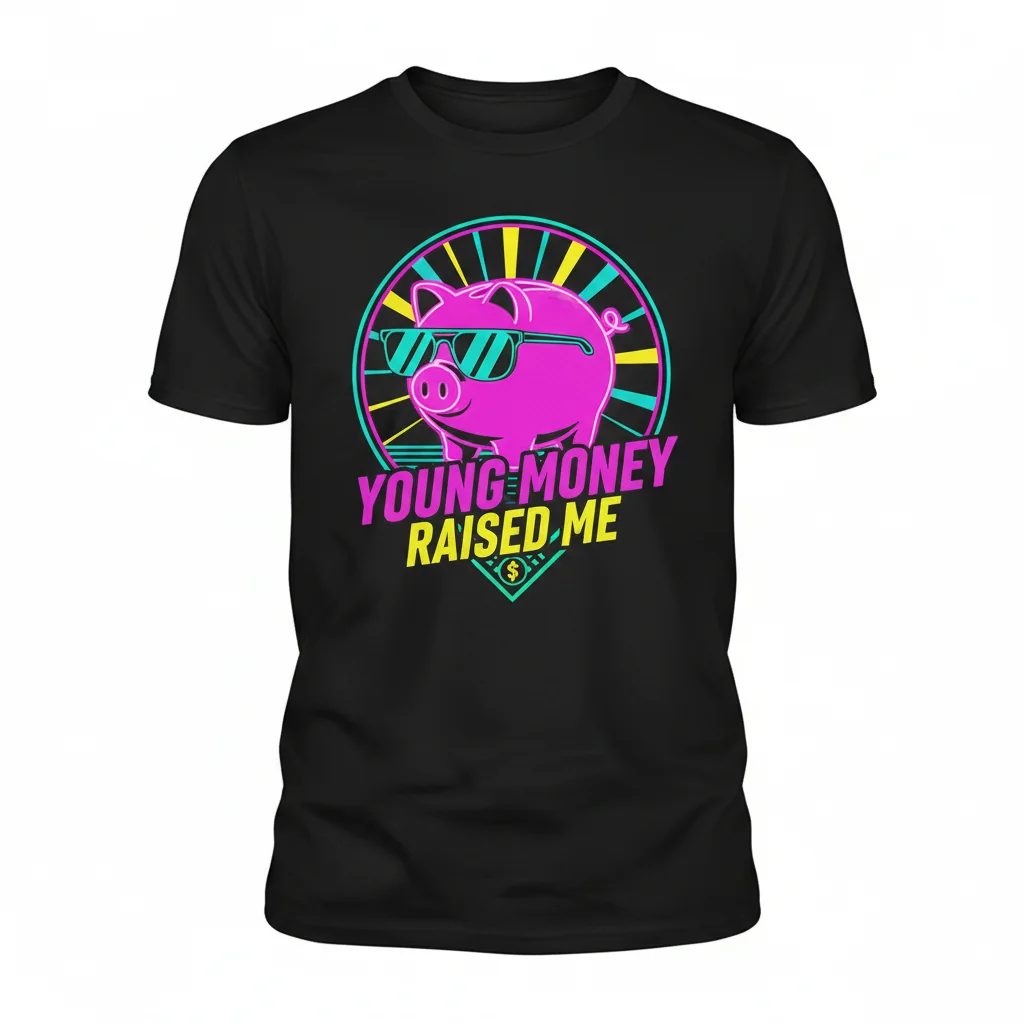 Young Money Raised Me: Durable, Fade-Resistant Essential T-Shirt