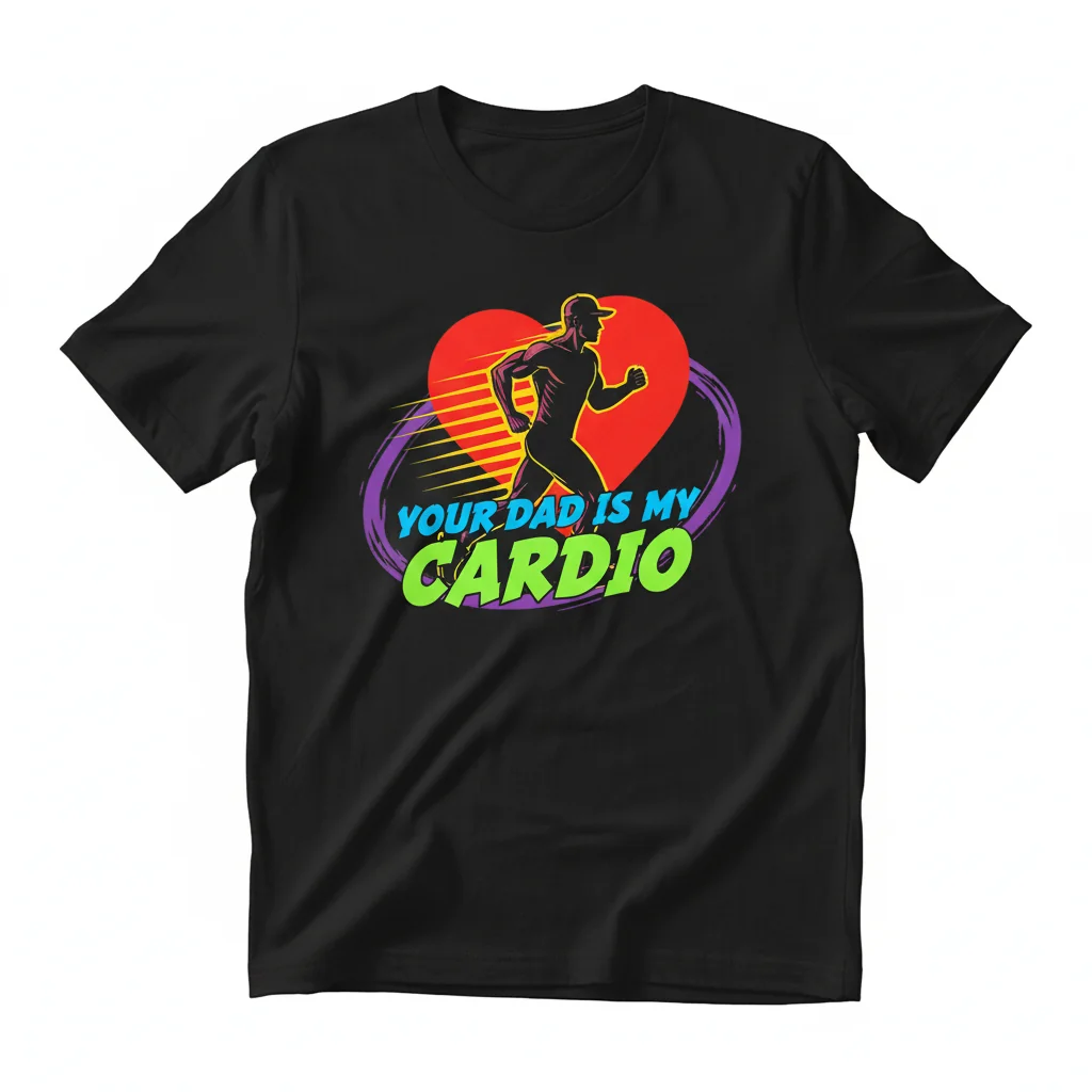 Embrace the Humor: "Your Dad Is My Cardio" Statement Hat