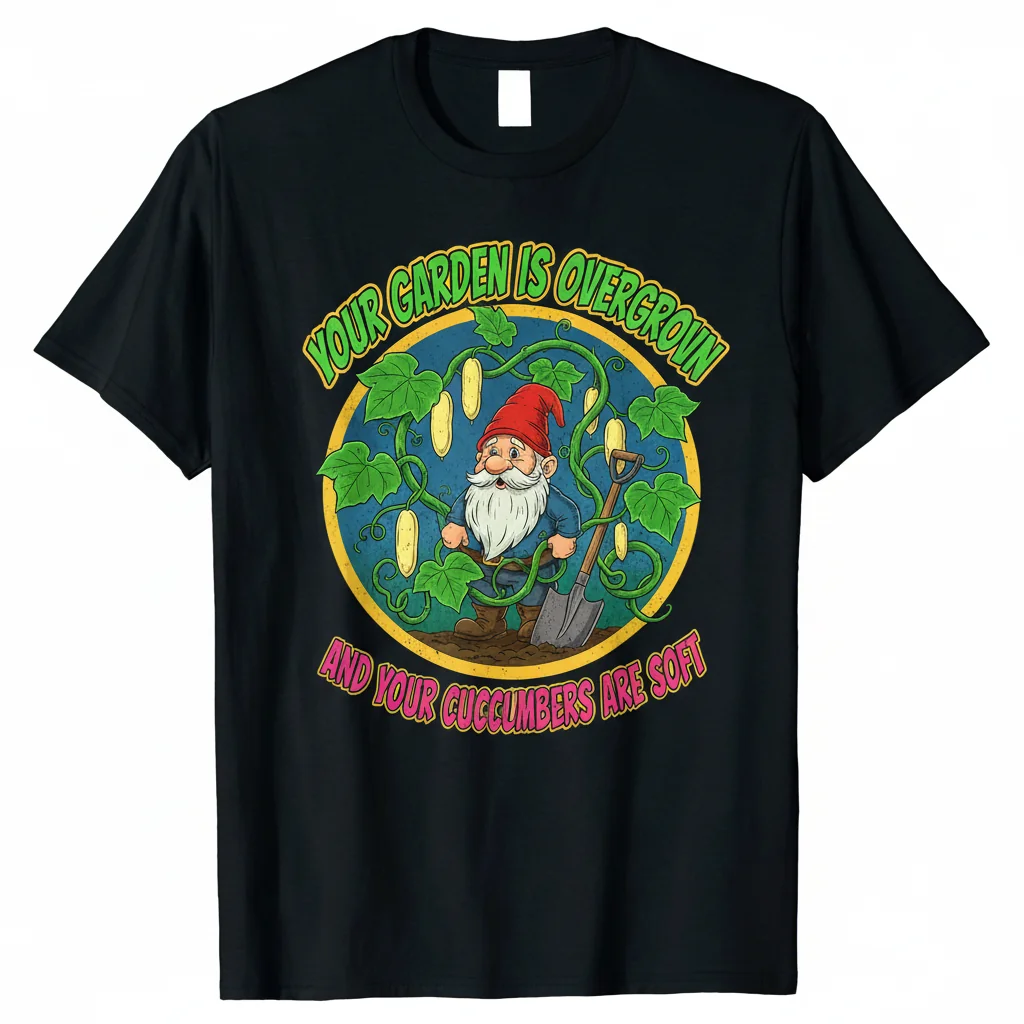Embrace the Unkempt: 'Garden & Cucumbers' Essential T-Shirt