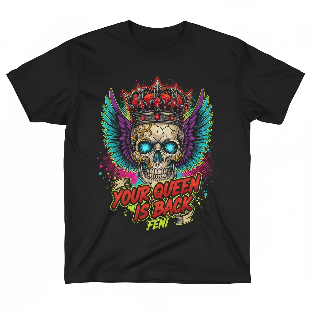 The Return of Royalty: Feni Skull Artistic Tee