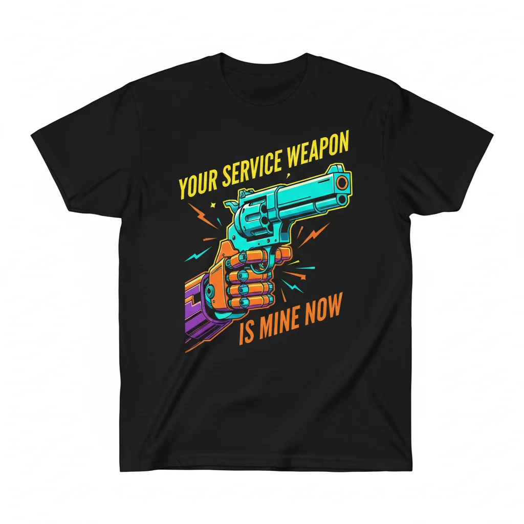 Your Service Weapon Is Mine Now - Bold Statement Tee